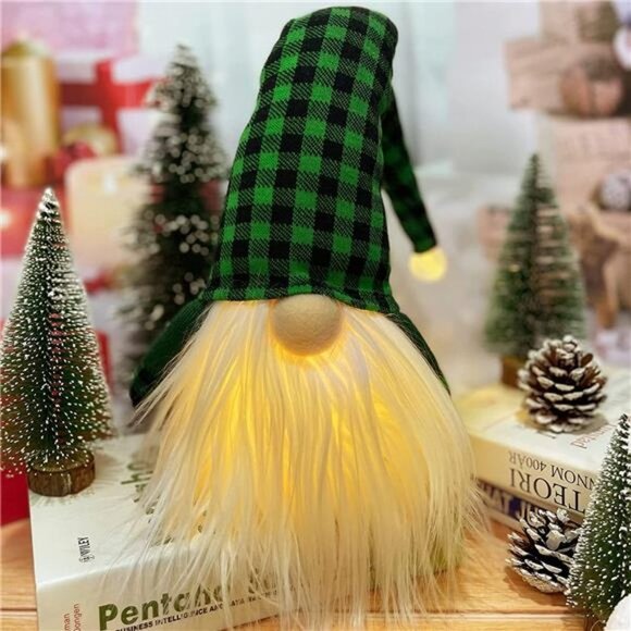 Christmas Gnome Decorations, (Red & Green) - Picture 3 of 6